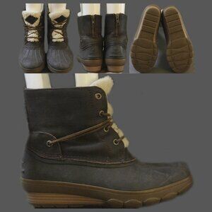 Sperry Topsider Leather Duck Boots Women's Size US 8 M, Brown